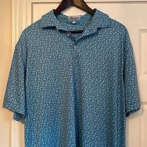 Peter Millar Summer Comfort Pattern Polo LARGE